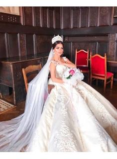 Chic Weiße Hochzeitskleider Mit Spitze Brautkleider A Linie