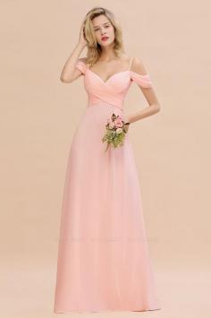 Fantasy Spaghetti Straps Sweetheart Ruffles Bridesmaid Dress | BmBridal